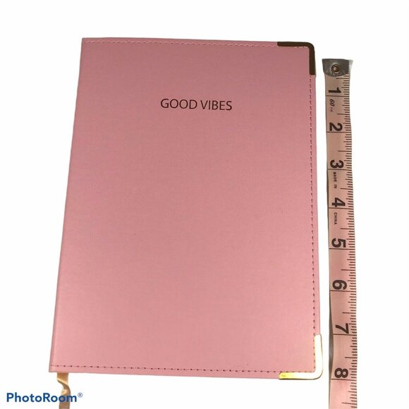 Pink Light Design “Good Vibes” Hard Cover Journal 8" x 6" 100 Sheets - Picture 5 of 5
